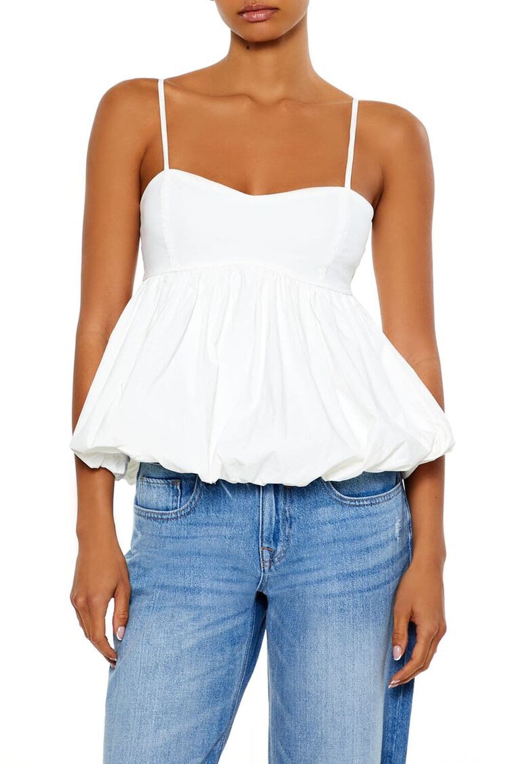 sunny bubble hem babydoll cami - null